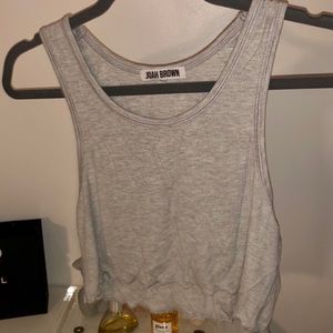 JOAH BROWN scalloped tank top